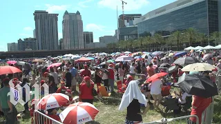 ’It’s going to be the mega-rally of all times’: Supporters gear up for Trump rally