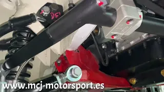 Barra estabilizadora regulable de cuchillas Mcj Abarth para Seat 124