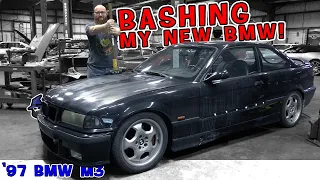 Serious Bashing on the '97 BMW M3 the CAR WIZARD just got from HOOVIE!