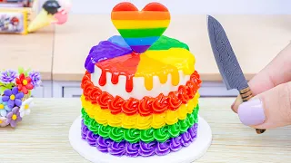 Satisfying Rainbow Cake🌈1000+ Miniature Rainbow Cake Recipe🌞Best Of Rainbow Cake Ideas