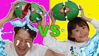 라임가족 수박깨기 보드게임 대결 놀이 LimeTube & watermelon smash challenge