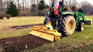 Tilling a New Garden - King Kutter II Tiller