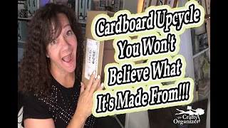 Cardboard box turned high end storage! You won't believe what it's made from!!!