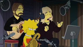 Billie Eilish singing The Simpsons theme