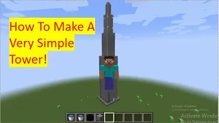 how to make tower with lava and water || how to: Minecraft ||