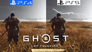 Ghost of Tsushima: Director's Cut PS4 vs PS5 Graphics Comparison - Framerate - 4K - Loading Times