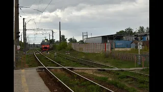 Вид из окна поезда по маршруту: Нижний Новгород - Заволжье.