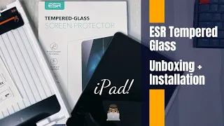 The "NEW" ESR TEMPERED GLASS for iPad | Unboxing & Installation | ( + Giveaway)