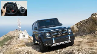 Mercedes-Benz G65 AMG Off-Road with Logitech G29 - GTA 5 Steering Wheel Gameplay