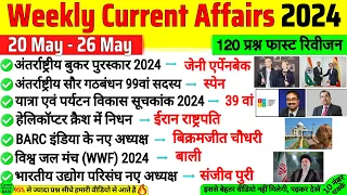 20 May To 26 May Weekly Current Affairs 2024 | Weekly Current Affairs | Fourth Week Current Affairs