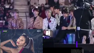 (MAMA 2019) BTS reaction to ITZY