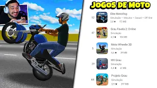 5 JOGOS de MOTOS mais BAIXADOS da PLAYSTORE (+POPULARES)