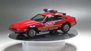 Scale Car Model TAMIYA 1/24 TOYOTA CELICA SUPRA LONG BEACH GP MARSHAL CAR  Unboxing FullBuild