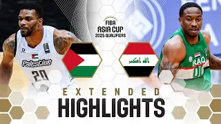 Palestine 🇵🇸 v Iraq 🇮🇶 | Extended Highlights | FIBA Asia Cup 2025 Qualifiers