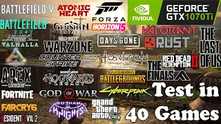 GTX 1070 Ti : Test in 40 Games in 2024 - GTX 1070 Ti Gaming