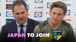 Dave Rennie and Michael Hooper on whether Japan should join The Rugby Championship