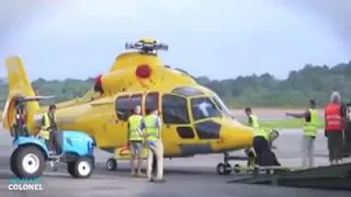 Extreme Cargo Air Plane Carries Train, Three Helicopter and Container.