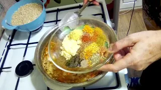 Плов с курицей,из бурого риса.Вкусно и полезно.