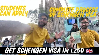 How i get SCHENGEN VISA in just £250 | Complete process of Spain visa from Uk | step by step guide