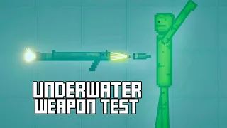 UNDERWATER WEAPON TEST | Melon Playground
