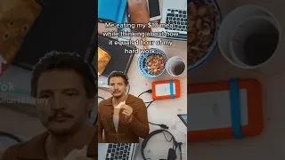 #5 Pedro Pascal eating