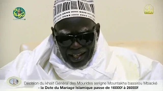 Urgent: Ndigeul de Serigne Touba Cheikh Mountakha