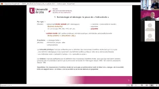 Conférence - "Les mouvances d'ultradroite en France et en Europe" J.Y Camus, D. Loch, 13.01.2022