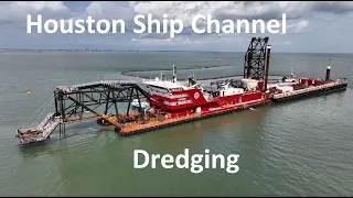 Dredge Carolina Dredging Houston Ship Channel Near The Texas City Dike DJI Mavic 3 Drone Video