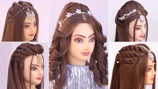 5 Beautiful open hairstyle for Eid l New hairstyles l easy open hairstyle for wedding l curly hair