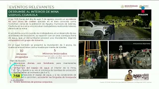 Son 10 los mineros atrapados en pozo de Coahuila, confirma Protección Civil | Noticias con Paco Zea