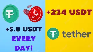 +5.8 USDT Каждый день! Зарабатывайте 1893$ в месяц на Криптовалюте USDT ТОП заработок в сети в 2024