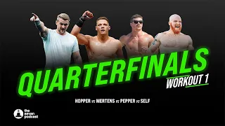 2024 CrossFit Games Quarterfinals Hopper vs Mertens vs Pepper vs Self: Workout 1