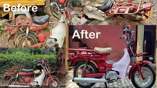 Yamaha V 80 cc fully restoration . #restoration #Yamaha-mate #V80 #classic-motorcycle #Sri-Lanka