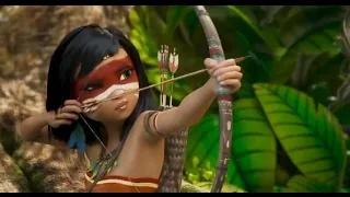 Ainbo : Spirit of The Amazon 2021 awal mula Ainbo bertemu dengan pemandu Rohnya
