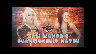 SUMMERSLAM 2017 - BAYLEY VS ALEXA BLISS RAW WOMEN'S CHAMPIONSHIP FULL MATCH| WWE 2K17 PREDCITION