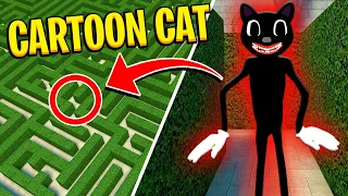 Stuck in a MAZE with SCARY CARTOON CAT CHASING US! - Multiplayer Garry's Mod Gameplay