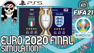 Euro 2020 Final Italy v England FIFA 21 PS5 Simulation