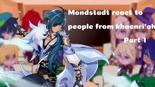 {Mondstadt react to people from khaenri'ah} ~ Part 1 ~ ft. Kaeya //READ DESCRIPTION // Enjoy~