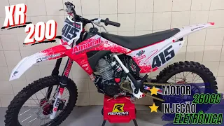 MONTANDO A XR 200 MAIS TOP DO BRASIL !!! - XR 200 PREPARADA PRA 260cc PRA VELOCROSS/TRILHA