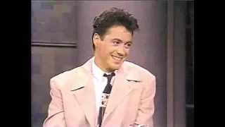 Robert Downey, Jr. on Letterman, August 1, 1990