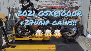 2021 Suzuki GSXR1000R Yoshi Exhaust Install with ECU Flash/Dyno Tune Crazy Power Gains!