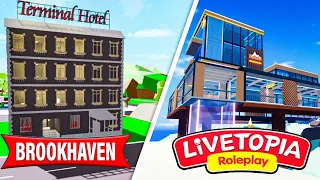 НОВЫЙ ОТЕЛЬ в Брукхейвен VS Лайтопия РП Роблокс! Где Отель Лучше в Brookhaven VS Livetopia RP Roblox