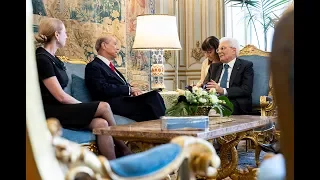 il Presidente Mattarella incontra l'Ambasciatore USA a Roma Eisenberg