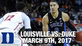 Jayson Tatum Terrorizes The 'Cards: Louisville vs. Duke Full Game