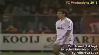 1991-1992 Uefa Cup: Real Madrid CF All Goals (Road to Semifinals)