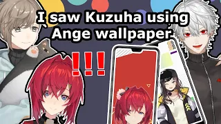 [Nijisanji/Eng sub]Kanae saw Kuzuha using Ange wallpaper on his phone