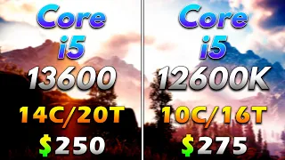 Core i5 13600 vs Core i5 12600K | PC Gameplay Benchmark Tested