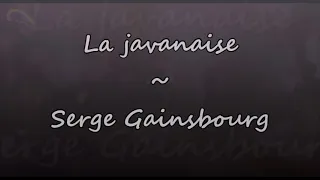 Prompteur karaoké - Stéfane Lyre - La javanaise - Serge Gainsbourg