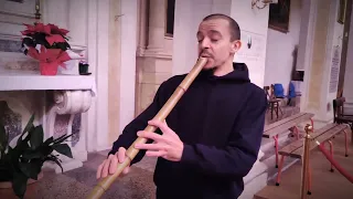 Honkyoku style improvisation in the church ✨ Zen Shakuhachi flute