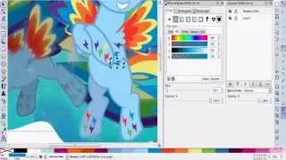 Speed Vector Rainbow Dash from The Rainbow Power Ponies